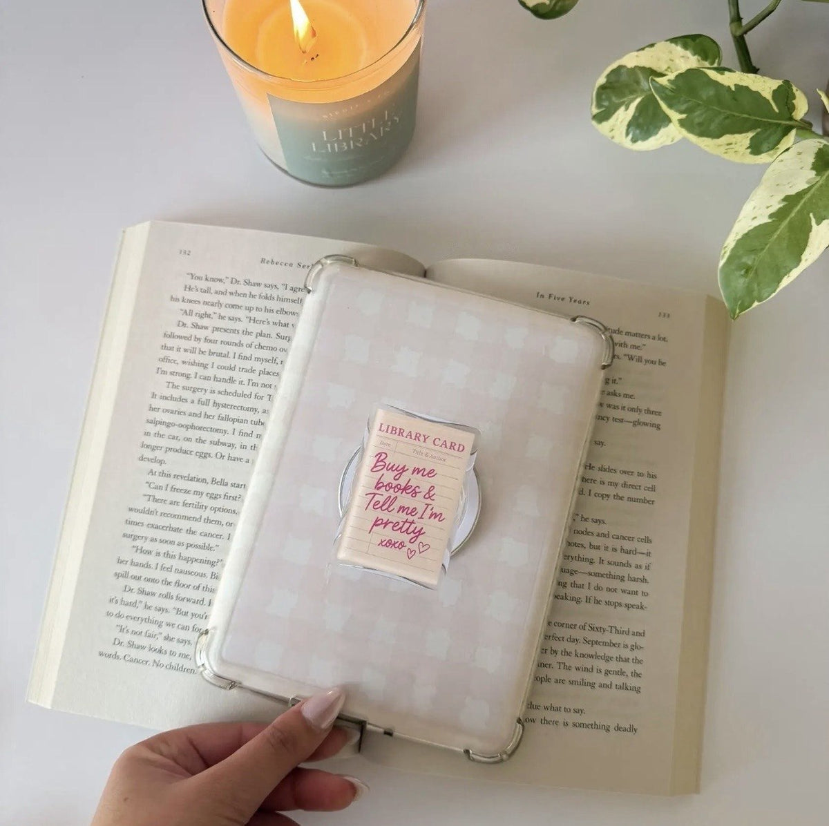 Buy Me Books and Tell Me I'm Pretty Kindle/Phone Grip