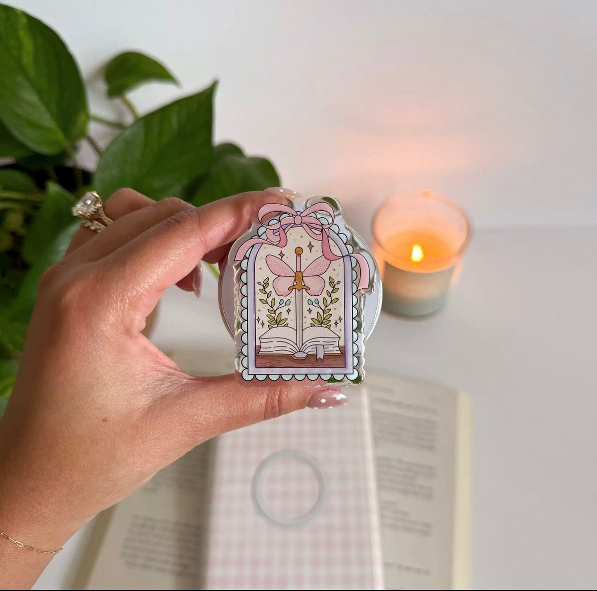 Fantasy Book Frame Kindle/Phone Grip