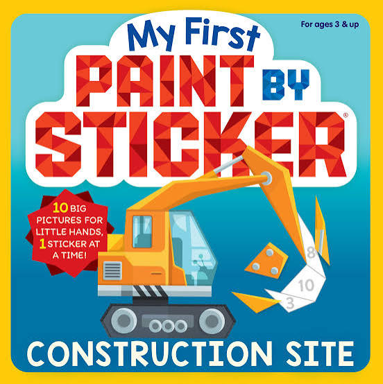 My First Paint by Sticker Construction Site