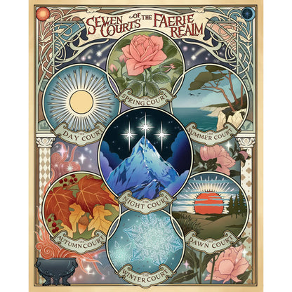 A Court of Thorns and Roses: Official Seven Courts of the Faerie Realm 1000-Piece Puzzle