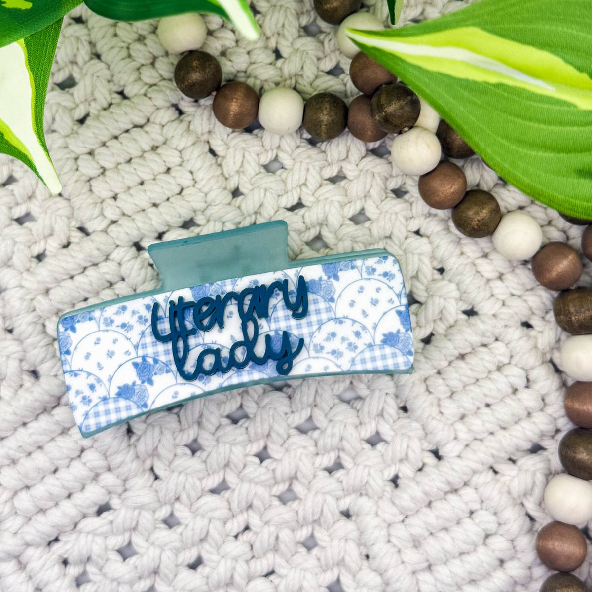 Literary Lady Claw Clip