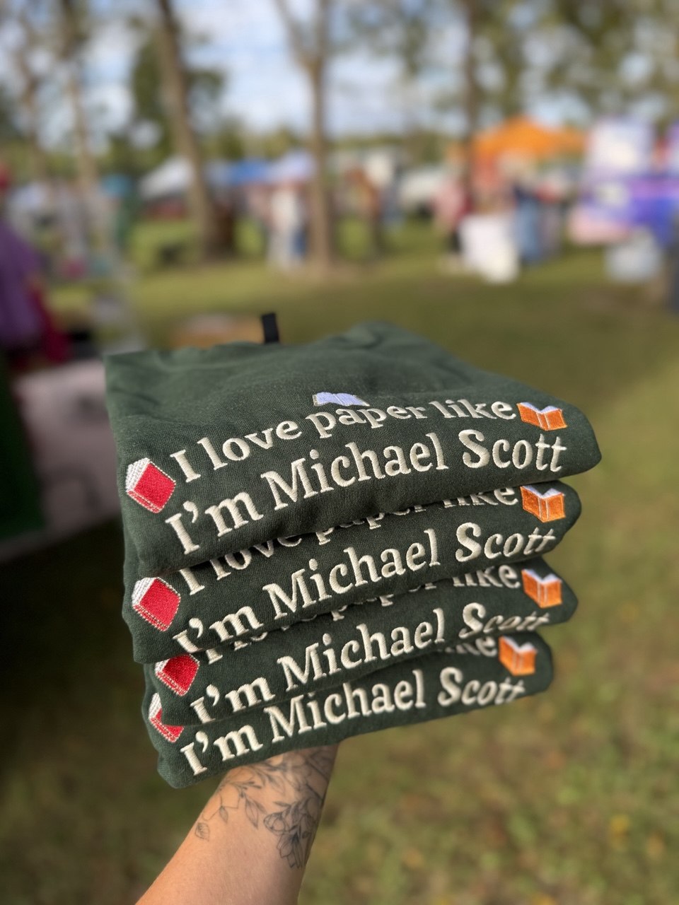 I Love Paper Like I'm Michael Scott Crewneck